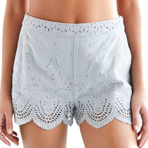 high waisted lace shorts